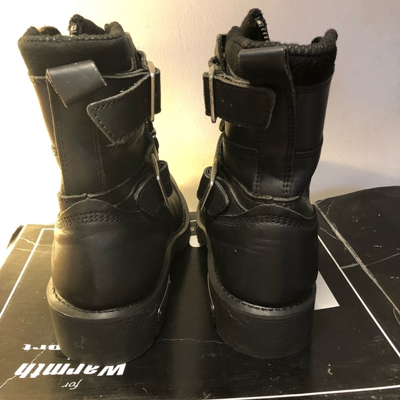 Altimate Leather Motorcycle Snowmobile Boot New York style Leather Size 12 Men’s - Picture 4 of 12